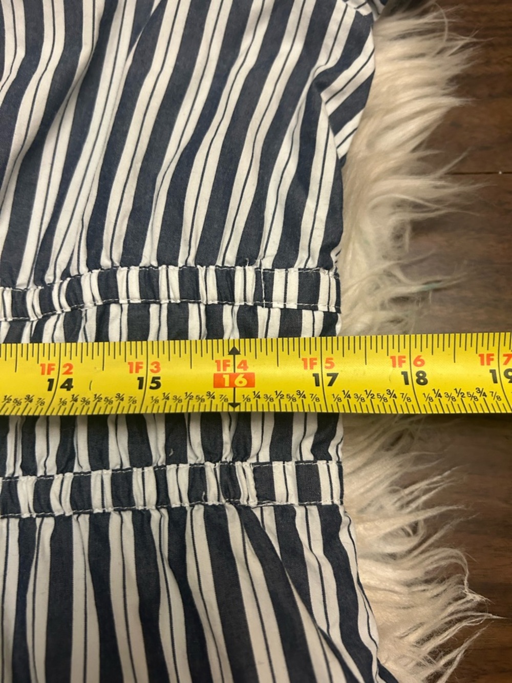 QUINCE 100% Organic Cotton Poplin Tiered Maxi Dress In Hudson Stripe Pockets - Picture 15 of 16